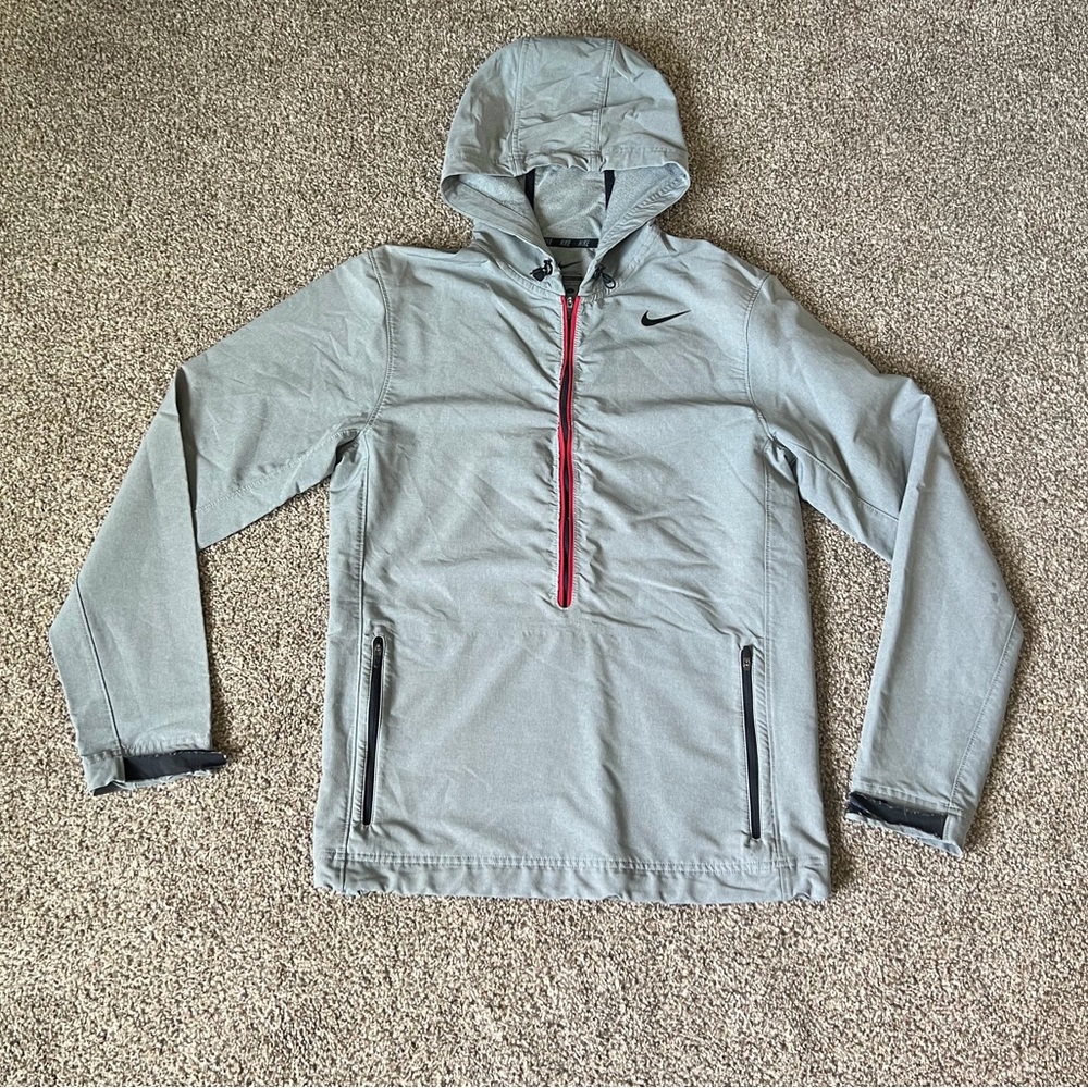 Men’s Nike Gray Jacket with Red Trim